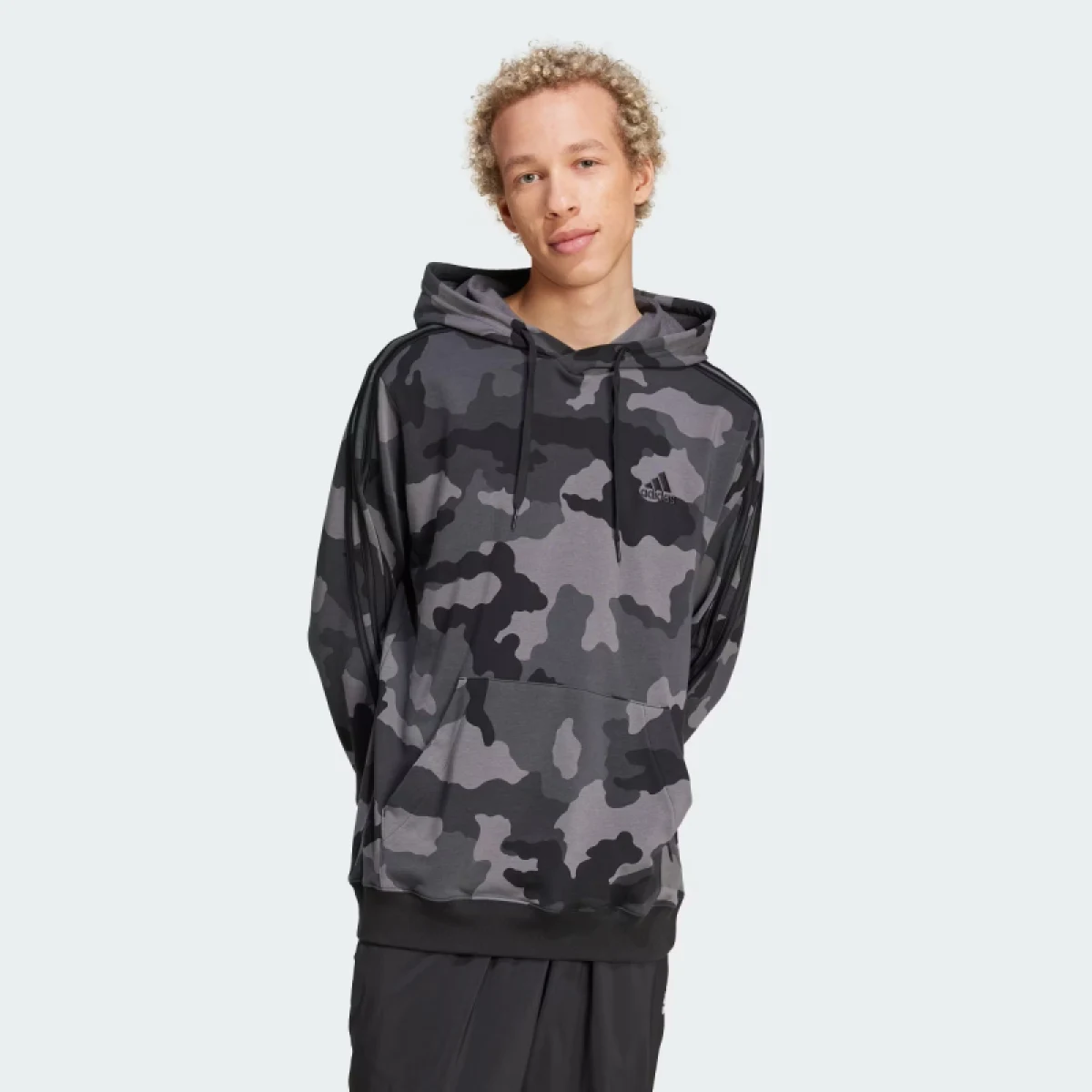 Pánská mikina s kapucí ADIDAS M CAMO HD-IV7383-Black · záber 2