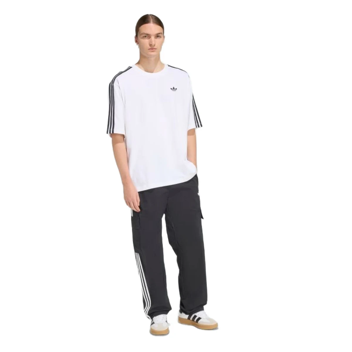 Pánske tričko s krátkym rukávom ADIDAS ORIGINALS 3S TEE WHITE · záber 3