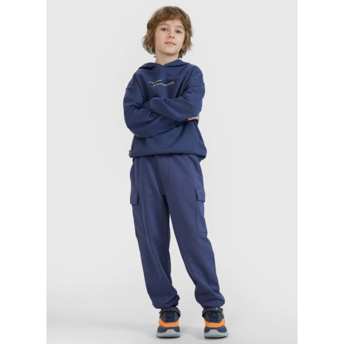 Chlapecké tepláky 4F JUNIOR TROUSERS CAS M0964-22S-ANTHRACITE · záber 4