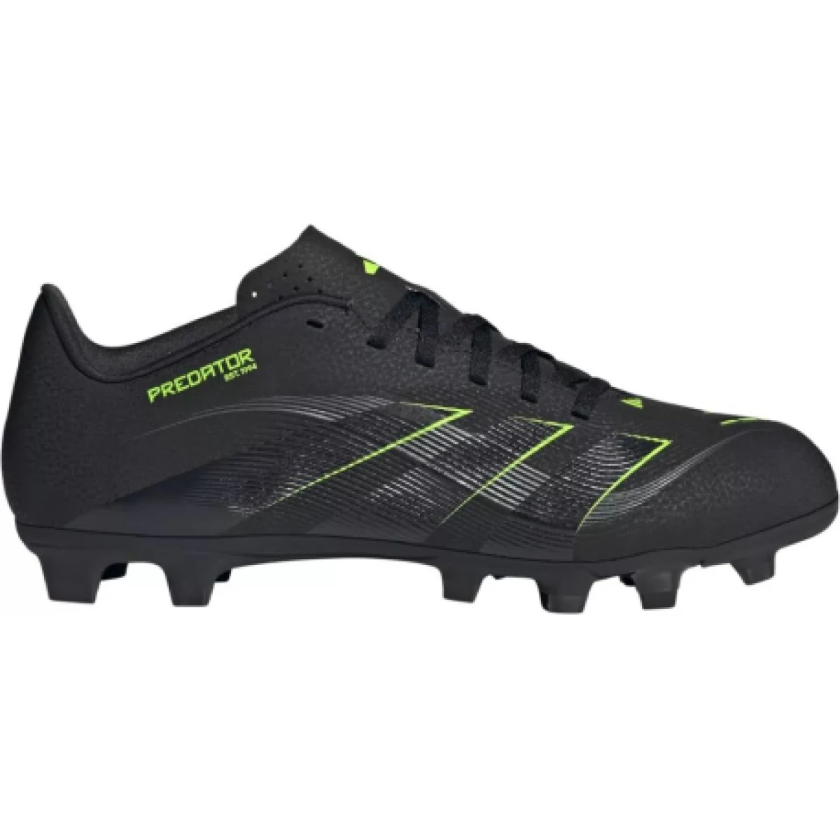 Pánske futbalové kopačky outdoorové ADIDAS Predator Club M FG MG core black carbon lucid lemon · záber 1