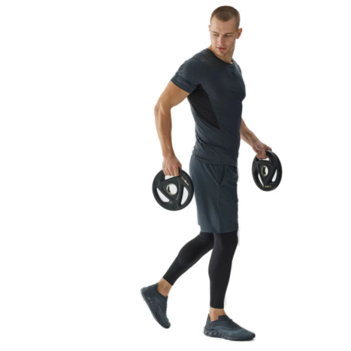 Pánské tréninkové kraťasy 4F SHORTS FNK M0911-22M-ANTHRACITE MELANGE · záber 1