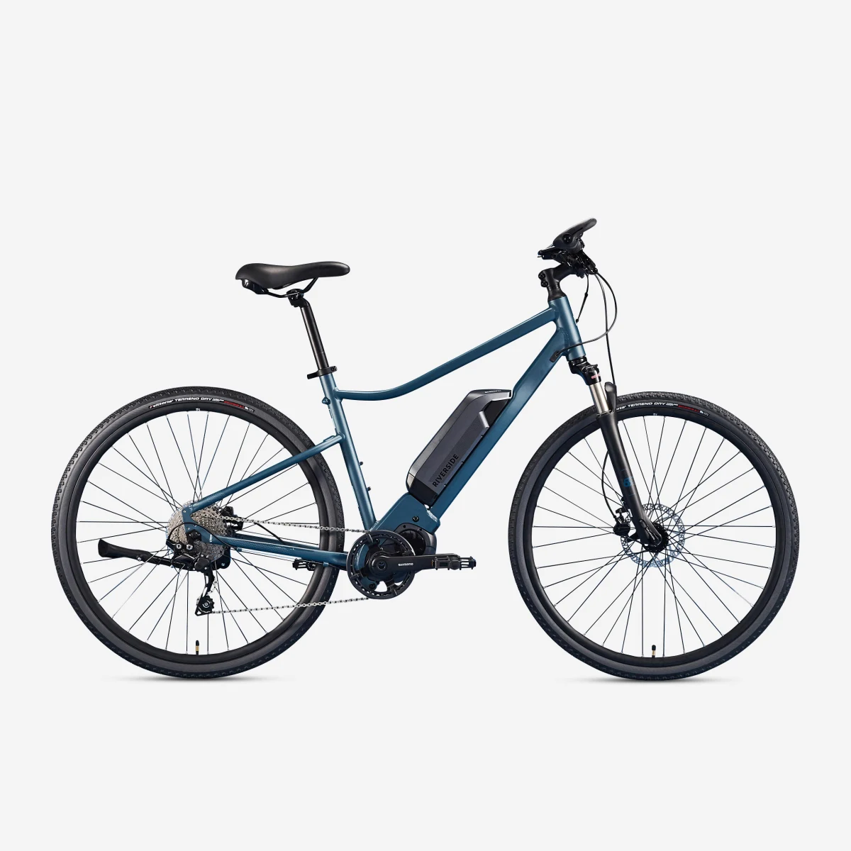 RIVERSIDE Trekingový elektrobicykel Riverside 540 E modrý (čierna batéria) L · záber 1