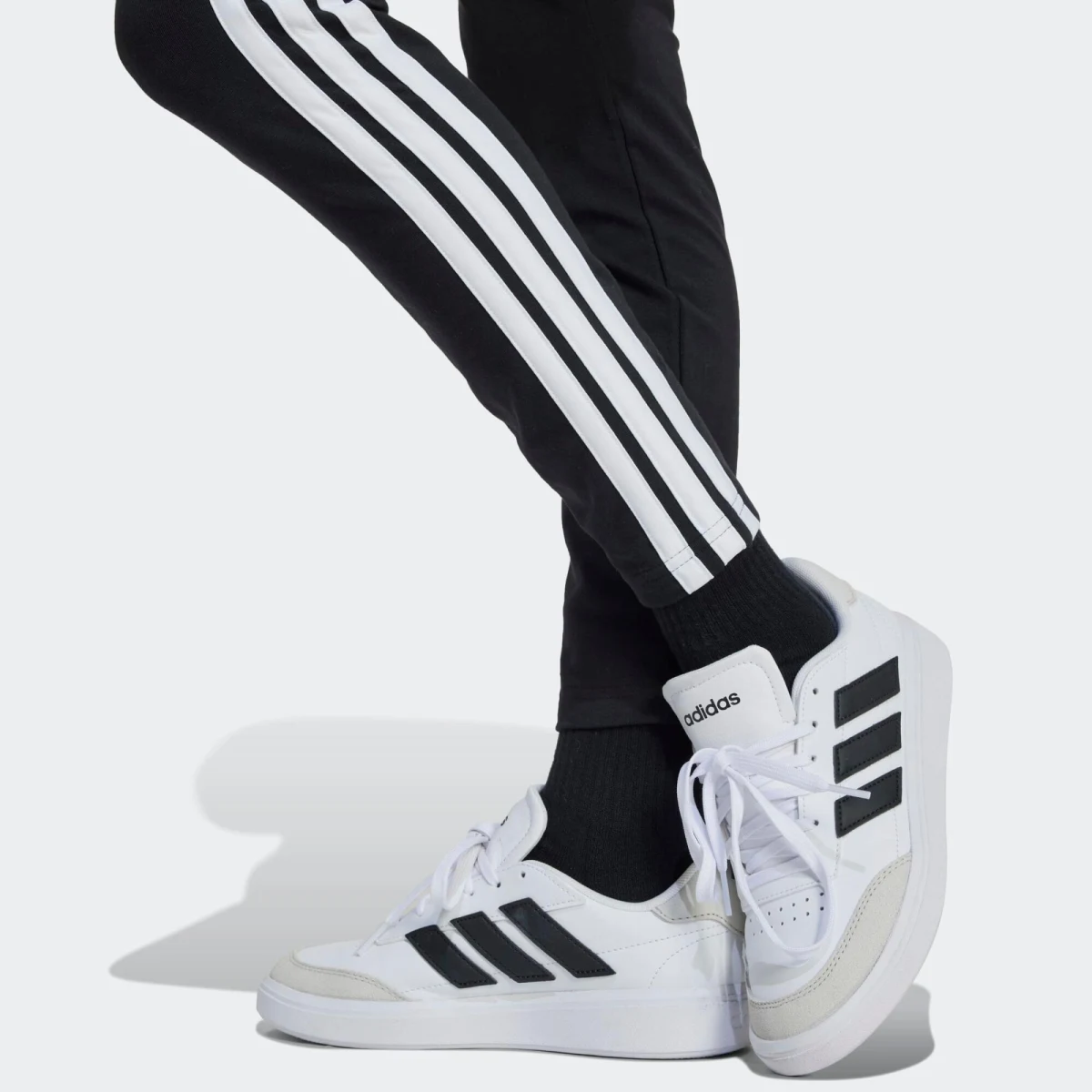 ADIDAS ADIDAS dievčenské bavlnené legíny čierne 9-10 r · záber 2