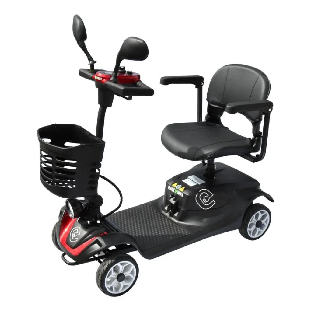 RACCEWAY Elektrický čtyřkolový vozík Solid vínový · záber 1