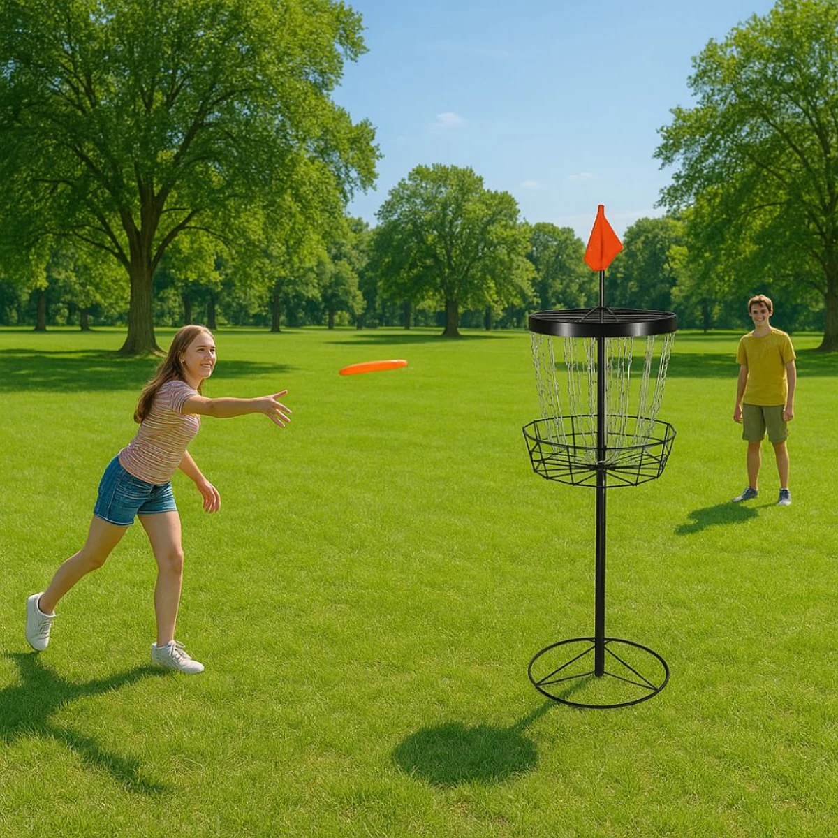 inSPORTline Discgolfový koš · záber 2