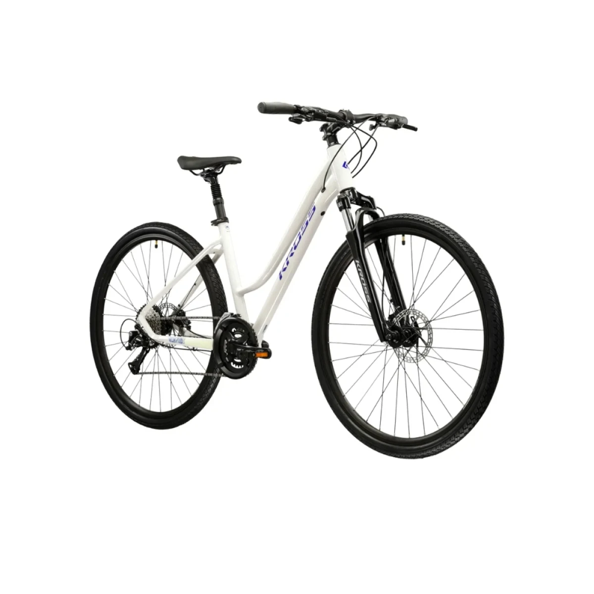 Kross Evado 4.0 28" - model 2025 šedá / námornícka modrá / lesk - L (19", 168-180 cm) · záber 2