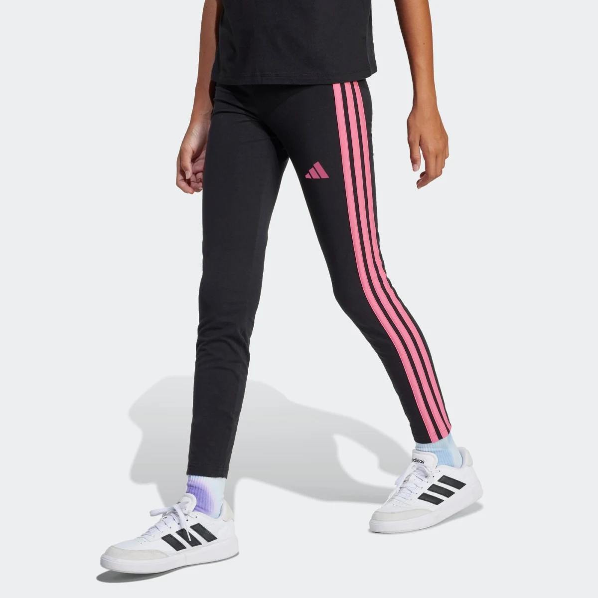 ADIDAS ADIDAS dievčenské bavlnené legíny ružové 9-10 r · záber 1