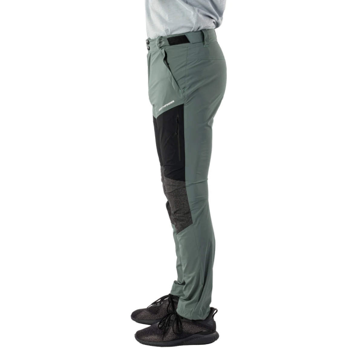 Pánske turistické nohavice NORTHFINDER SILVESTRE-680greengreyblack · záber 3