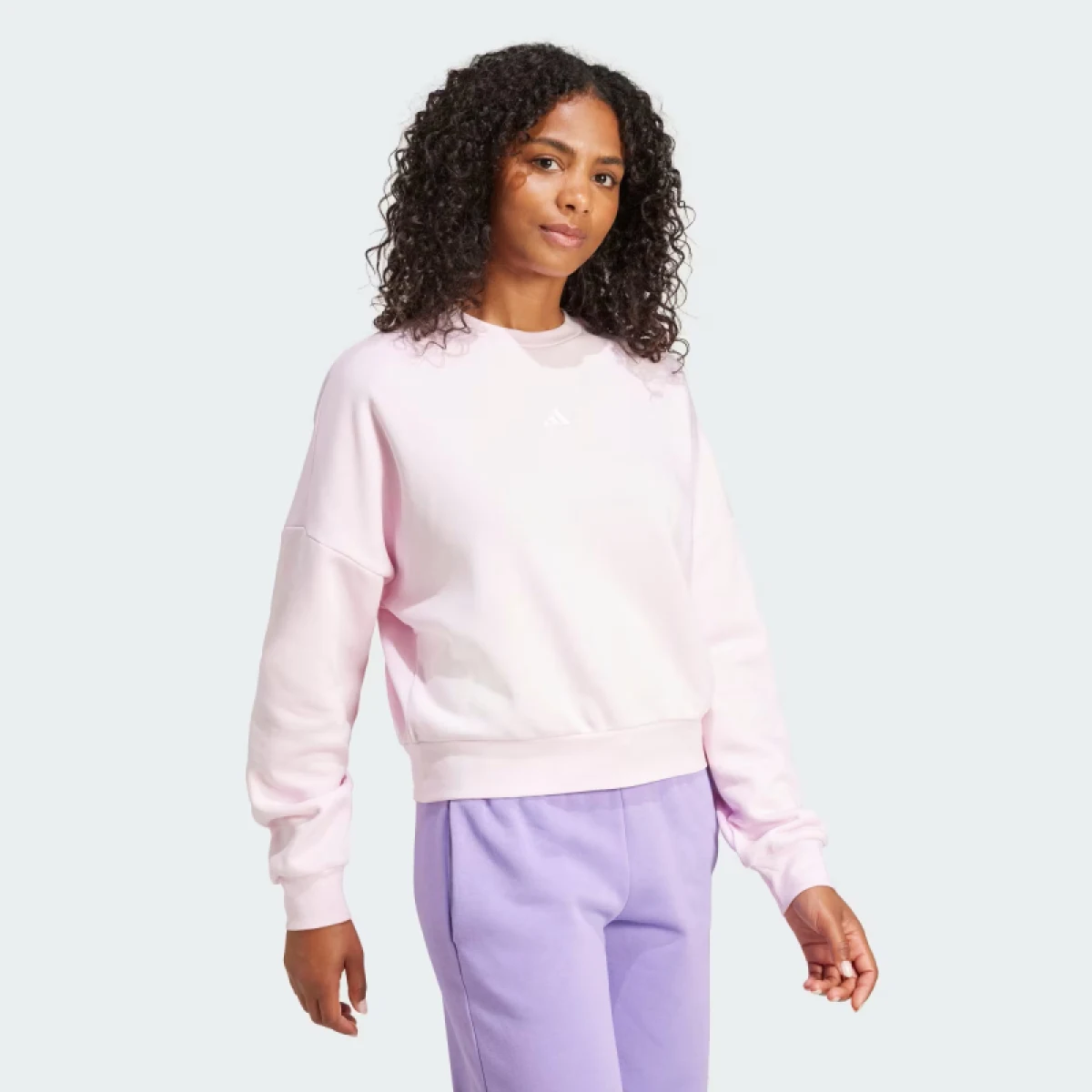 Dámská zateplená mikina ADIDAS W SL FC SWT CLPINK WHITE · záber 3