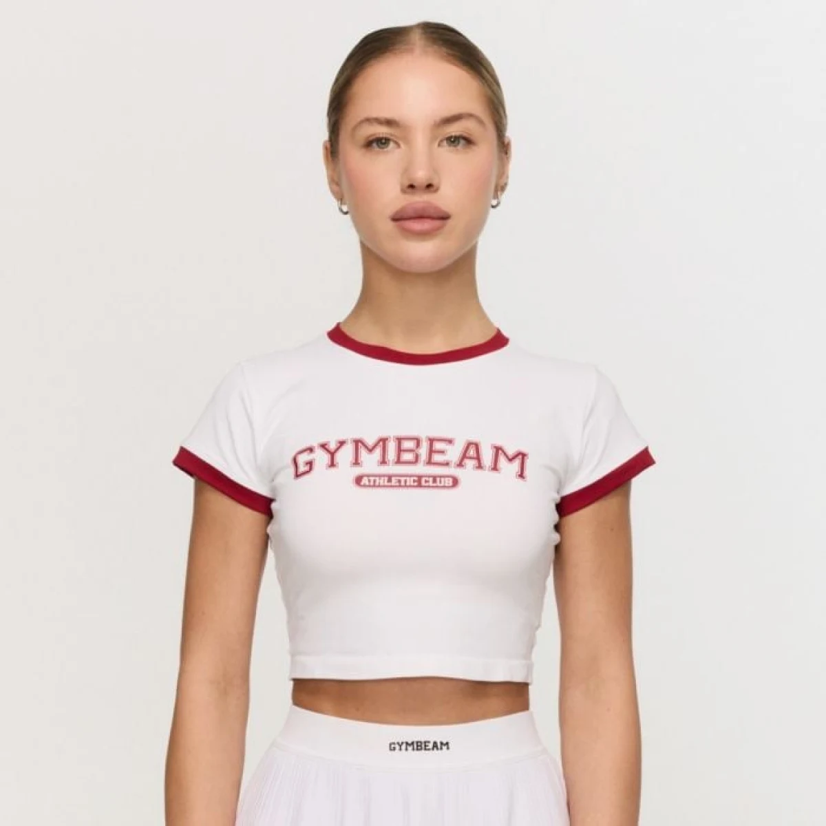 Дамска тениска Varsity White - GymBeam - Размер: S | Тегло: 0,127 g | Опаковка: 150 · záber 1