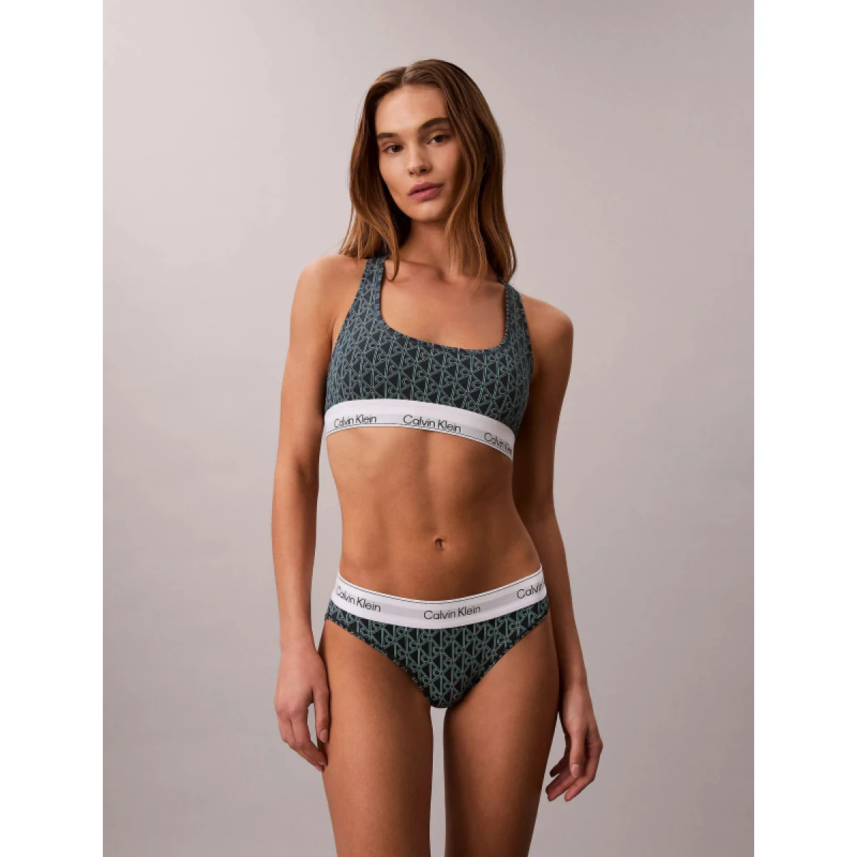 Dámske nohavičky CALVIN KLEIN Bikini Briefs Icon Cotton Modal bijou modern emblem outline stratif · záber 2