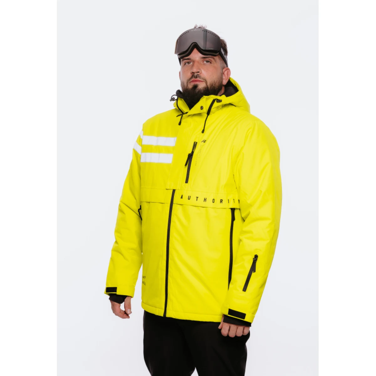 Pánská lyžařská bunda AUTHORITY SJ-ATENTION neon green · záber 2