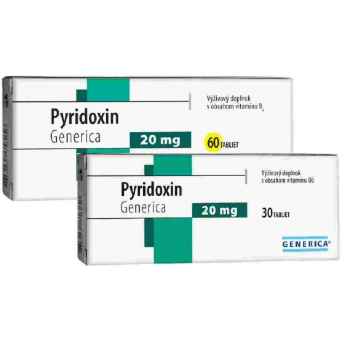 Generica Pyridoxin 60 tbl · záber 2