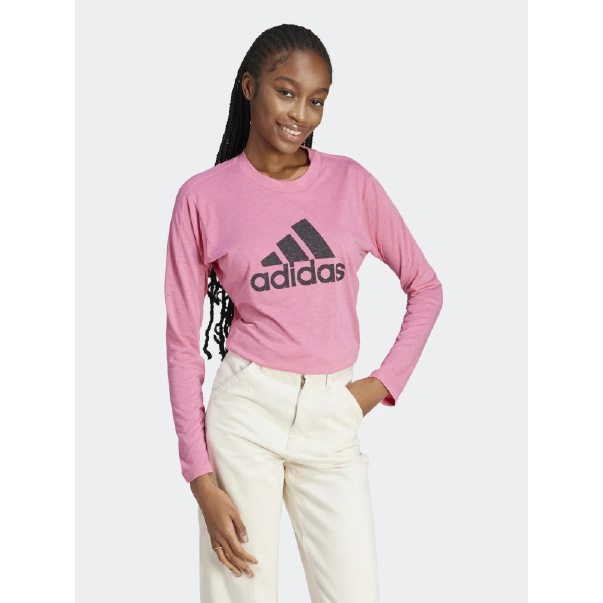 Dámské tričko s dlouhým rukávem ADIDAS W WINRS 3.0 LS-IM2431-pink fusion · záber 2