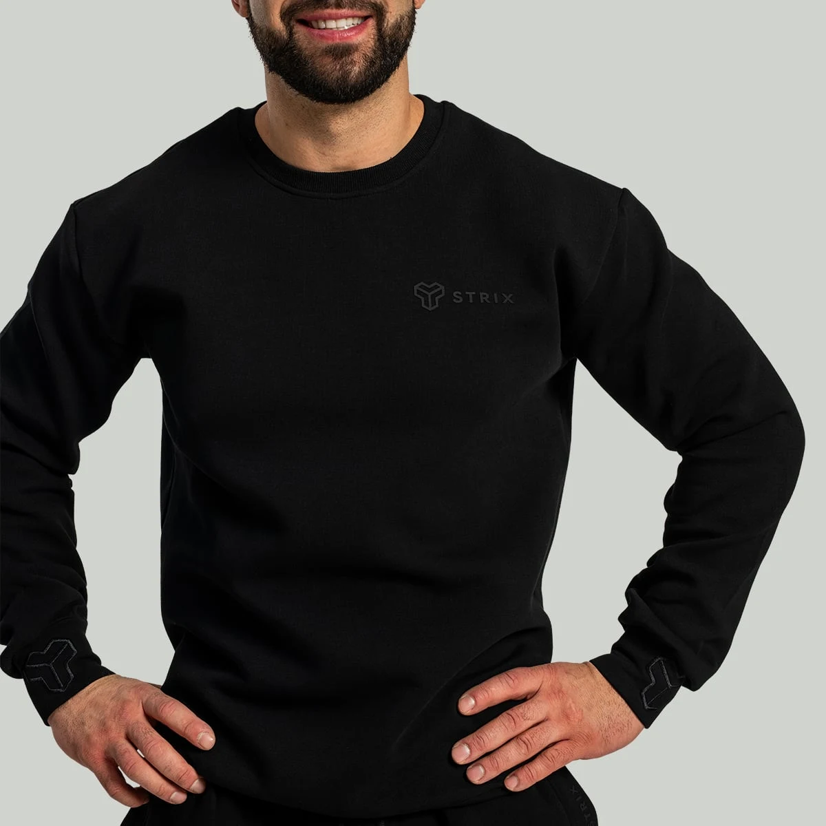 STRIX Mikina Relaxed Black - Velikost: XXL | Barva: Čierna | Hmotnost: 0,629 kg | Balení: 30 · záber 2