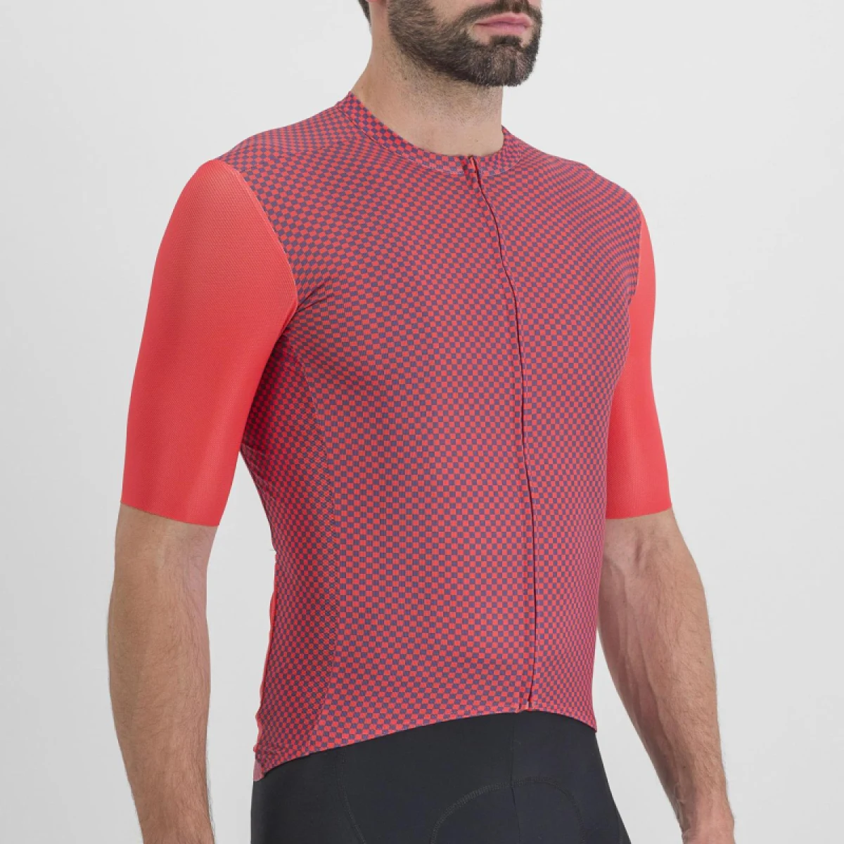 Pánský cyklistický dres s krátkým rukávem SPORTFUL Checkmate jersey, pompelmo mulled grape · záber 4