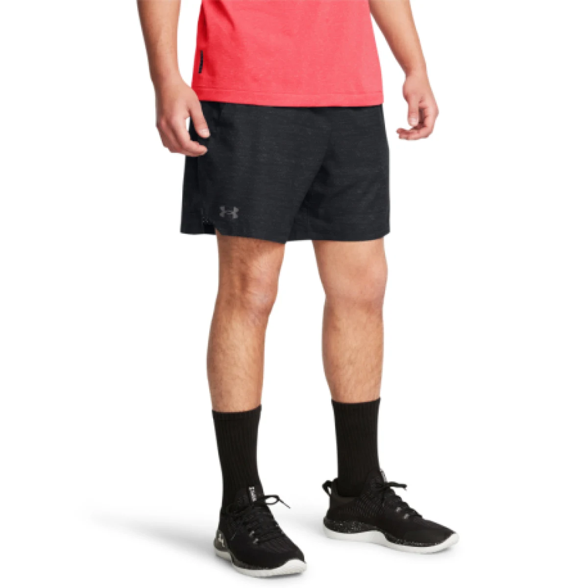 Pánské tréninkové kraťasy UNDER ARMOUR UA Vanish Woven 6in Prnt Sts-BLK · záber 1