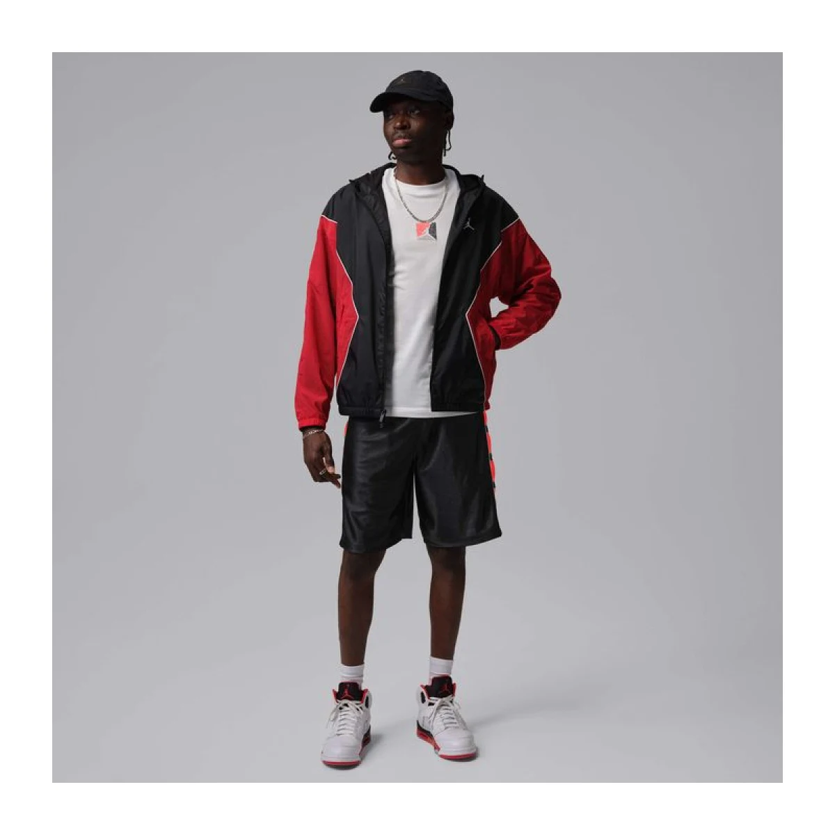 Pánske kraťasy NIKE M JORDAN BRK CAT SCRATCH SHORT-Black · záber 3