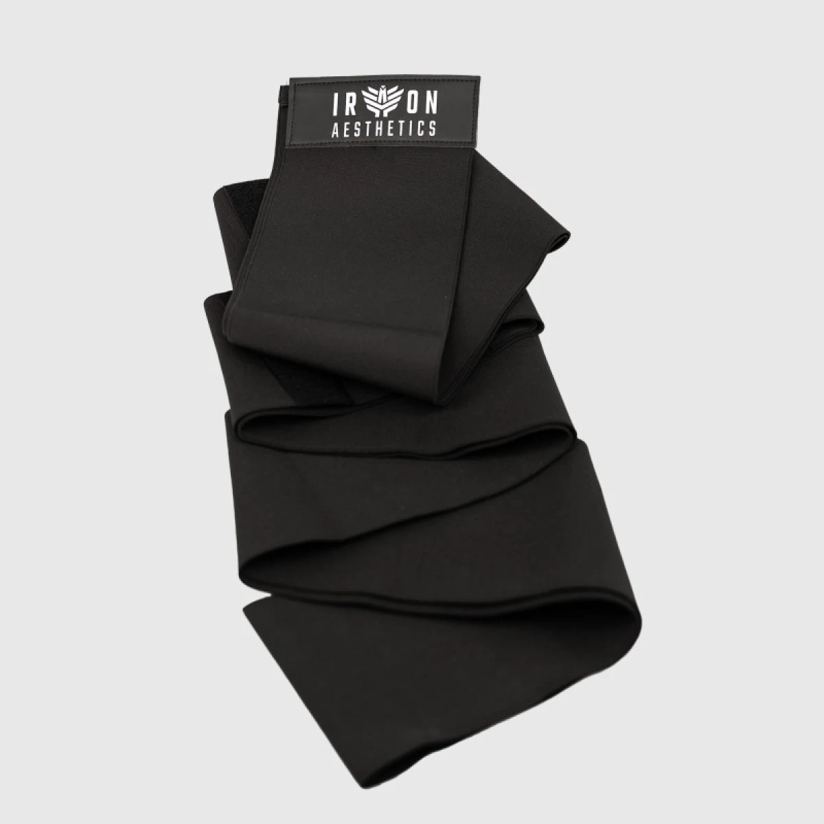 Elastický pás Iron Aesthetics Waist Wrap, čierny · záber 3