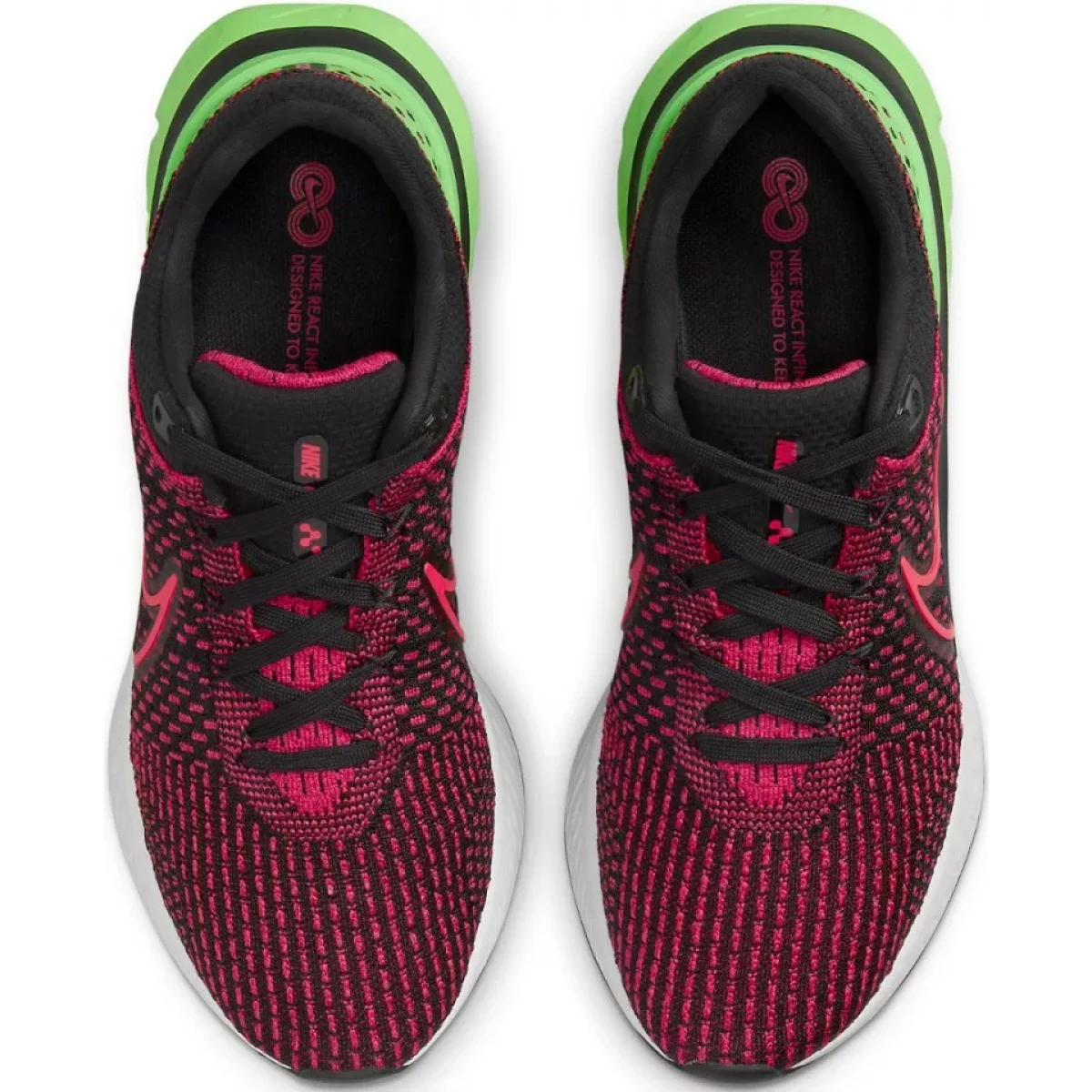 Nike React Infinity 3 M - Velikost: 44 | Barva: Čierna, Červená, Ružová · záber 3