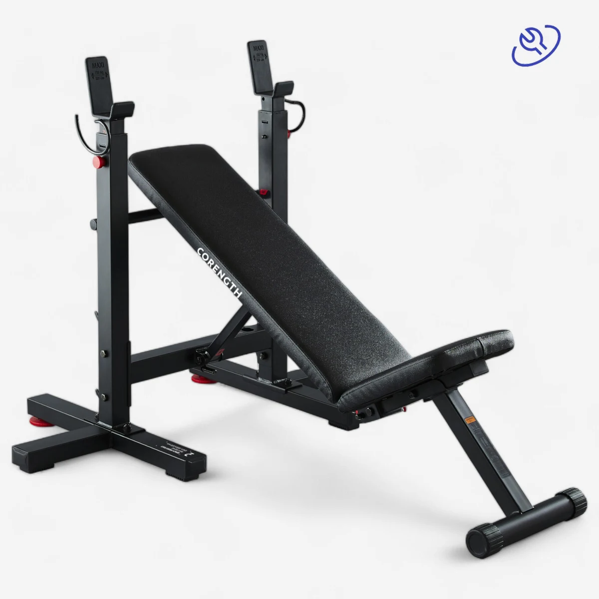 DOMYOS Podložky k zadným nohám bench pressu bez · záber 2