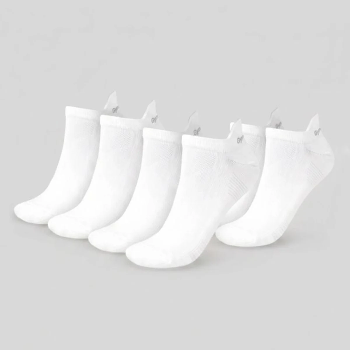 GymBeam Ponožky Tab 3Pack White L · záber 1
