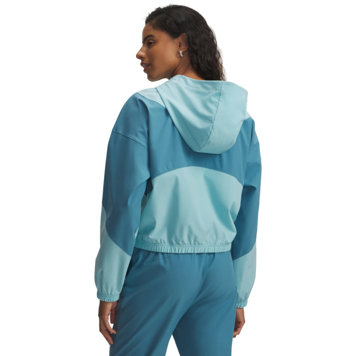 Dámska tréningová bunda UNDER ARMOUR UA Rival Woven Jkt HD-BLU · záber 2