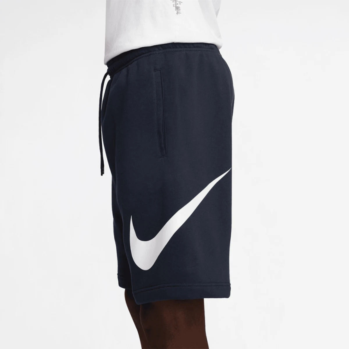 Pánske teplákové kraťasy NIKE M NK CLUB BB SHORT GX OBSIDIAN OBSIDIAN WHITE · záber 3