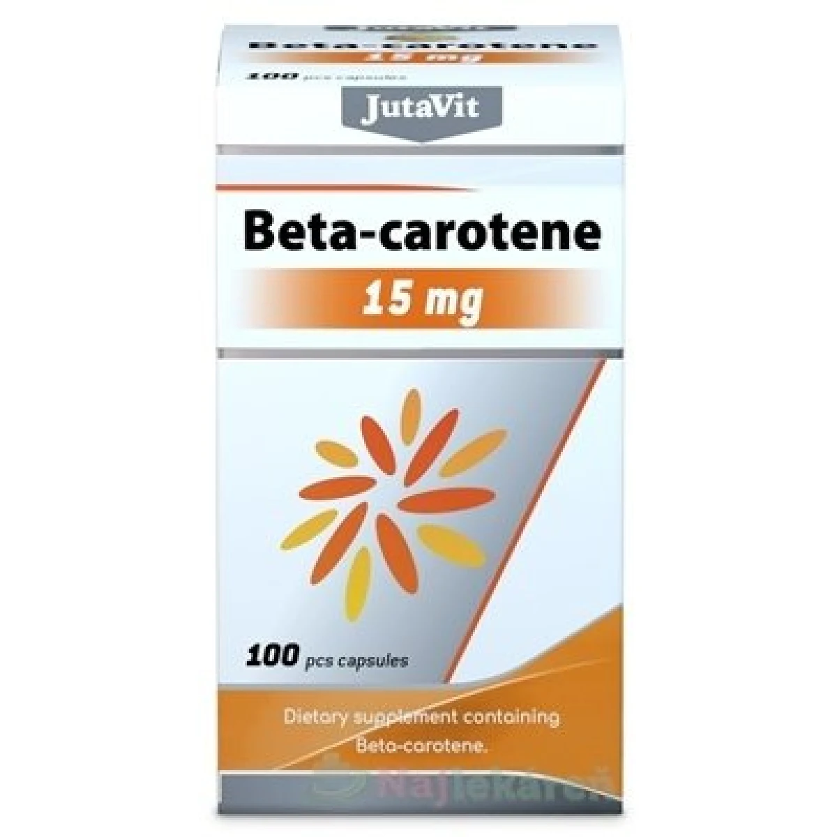 JutaVit Betakarotén 15 mg, 100 cps · záber 1