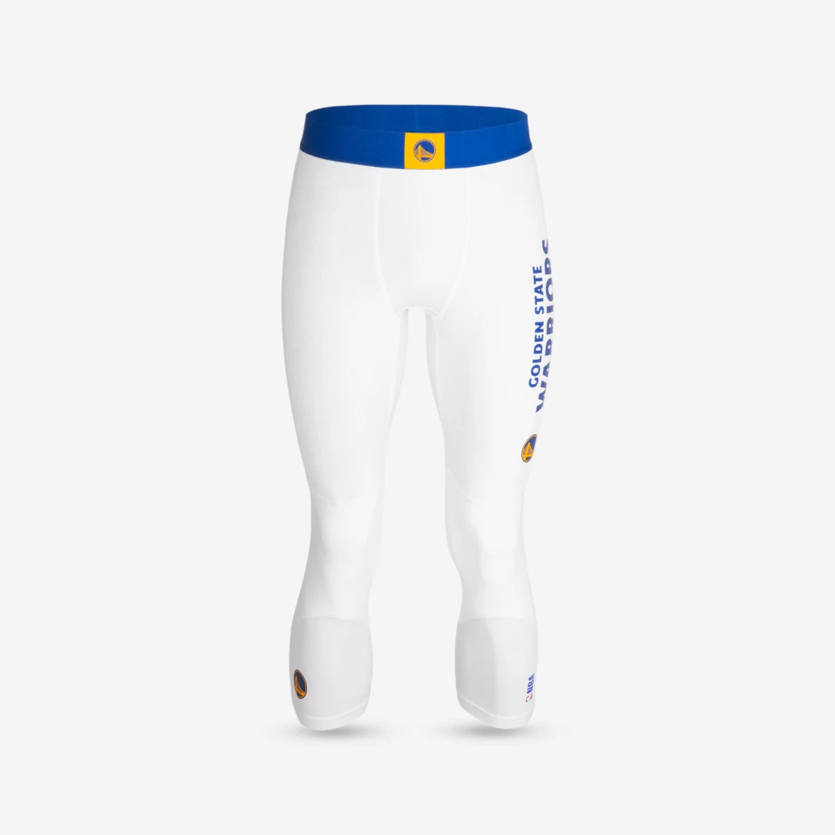 TARMAK 3/4 legíny na basketbal NBA Golden State Warriors unisex 500 biele XL (W39 L34) · záber 1