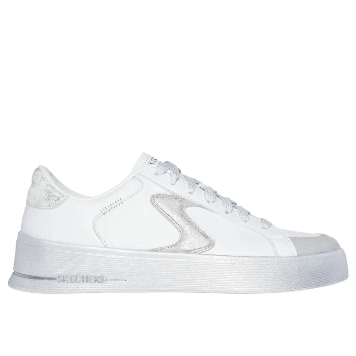 Dámská rekreační obuv SKECHERS Hiland Quite Chic white silver · záber 2