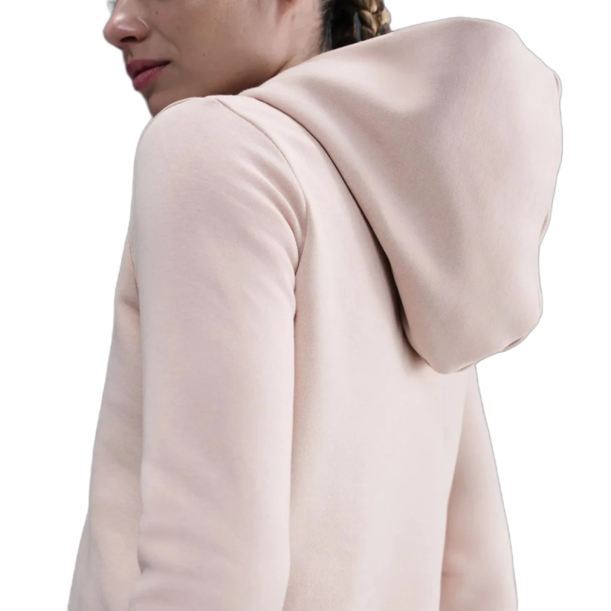Dámska mikina s kapucňou NIKE W NSW PHNX FLC SHRUNKEN HOODIE SILT RED · záber 3