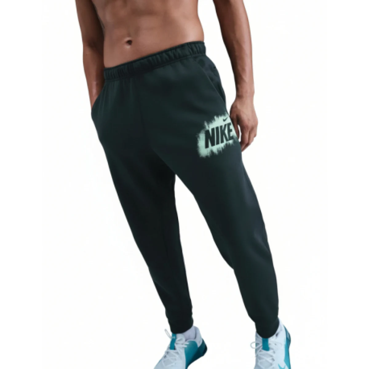 Pánske tepláky NIKE M NK TF FLEECE JOGGER GFX SEAWEED · záber 1
