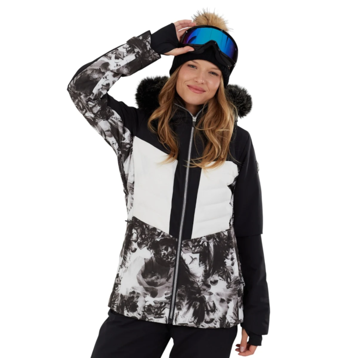 Dámska lyžiarska bunda FUNDANGO Salina Padded Jacket-982- grey glacier · záber 2