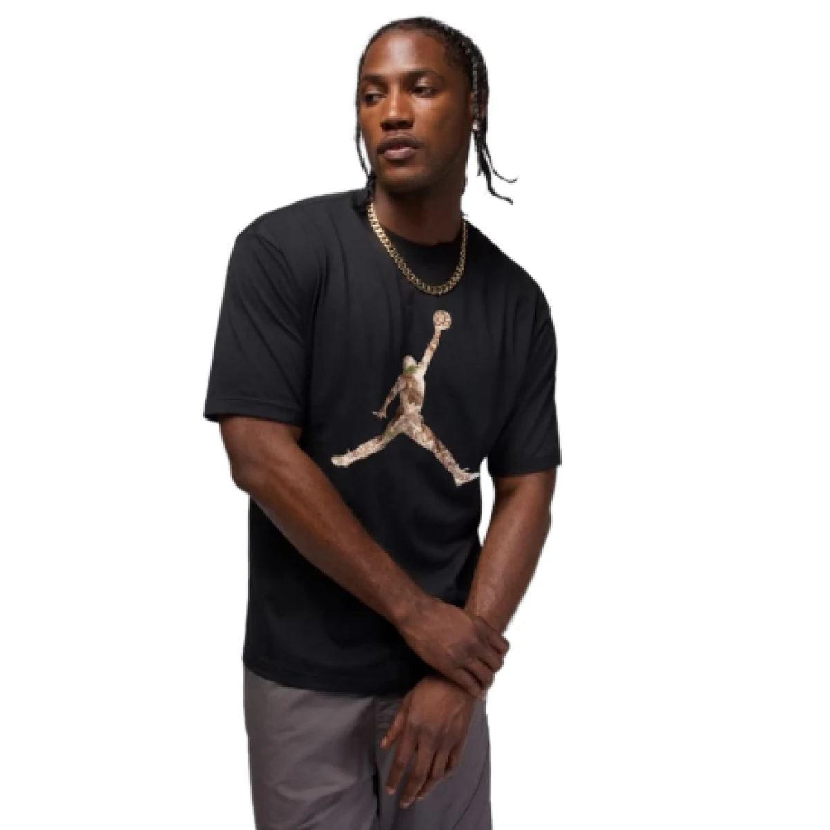 Pánské tričko s krátkým rukávem NIKE JORDAN BRK RLT JM SS CREW 010 BLACK · záber 1