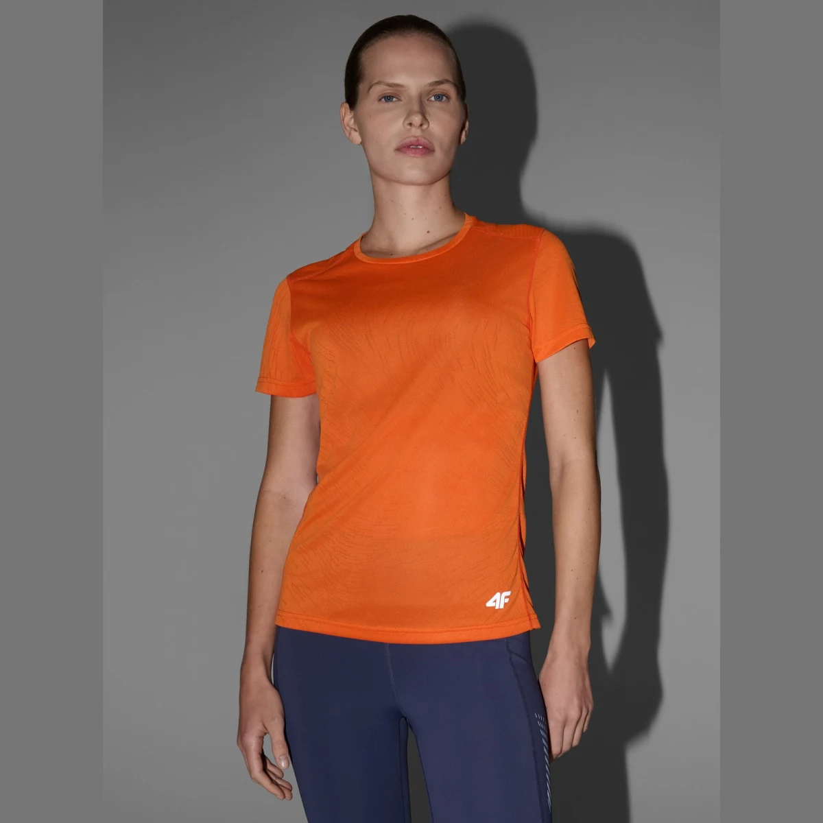 Dámské běžecké tričko regular - oranžové · záber 2