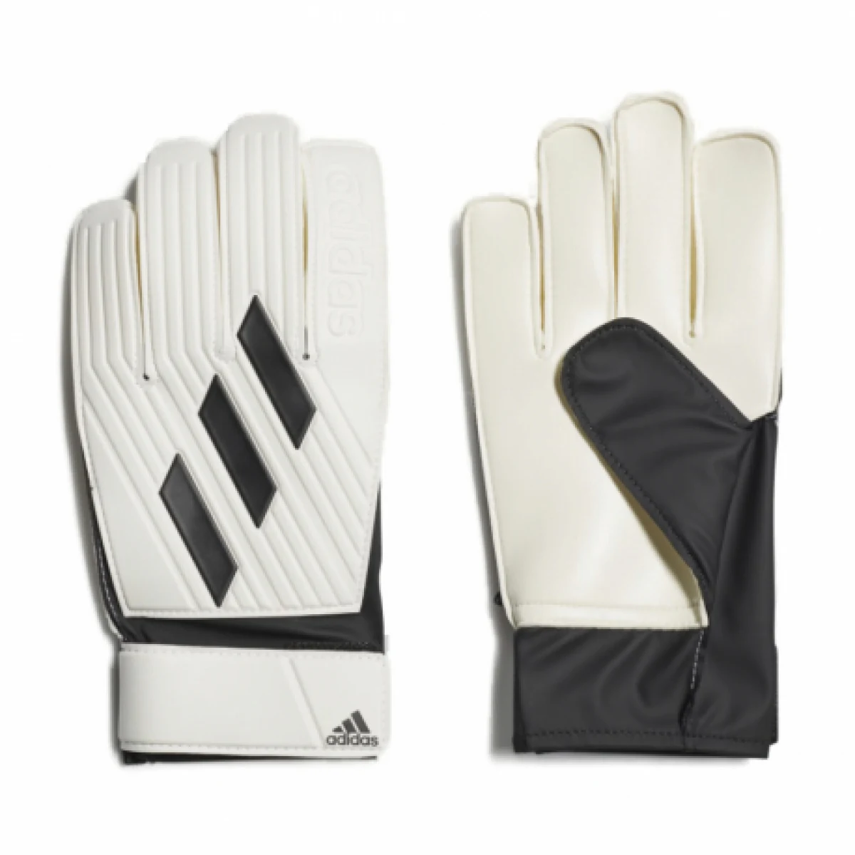 Fotbalové brankářské rukavice ADIDAS TIRO GL CLB WHITE BLACK · záber 1