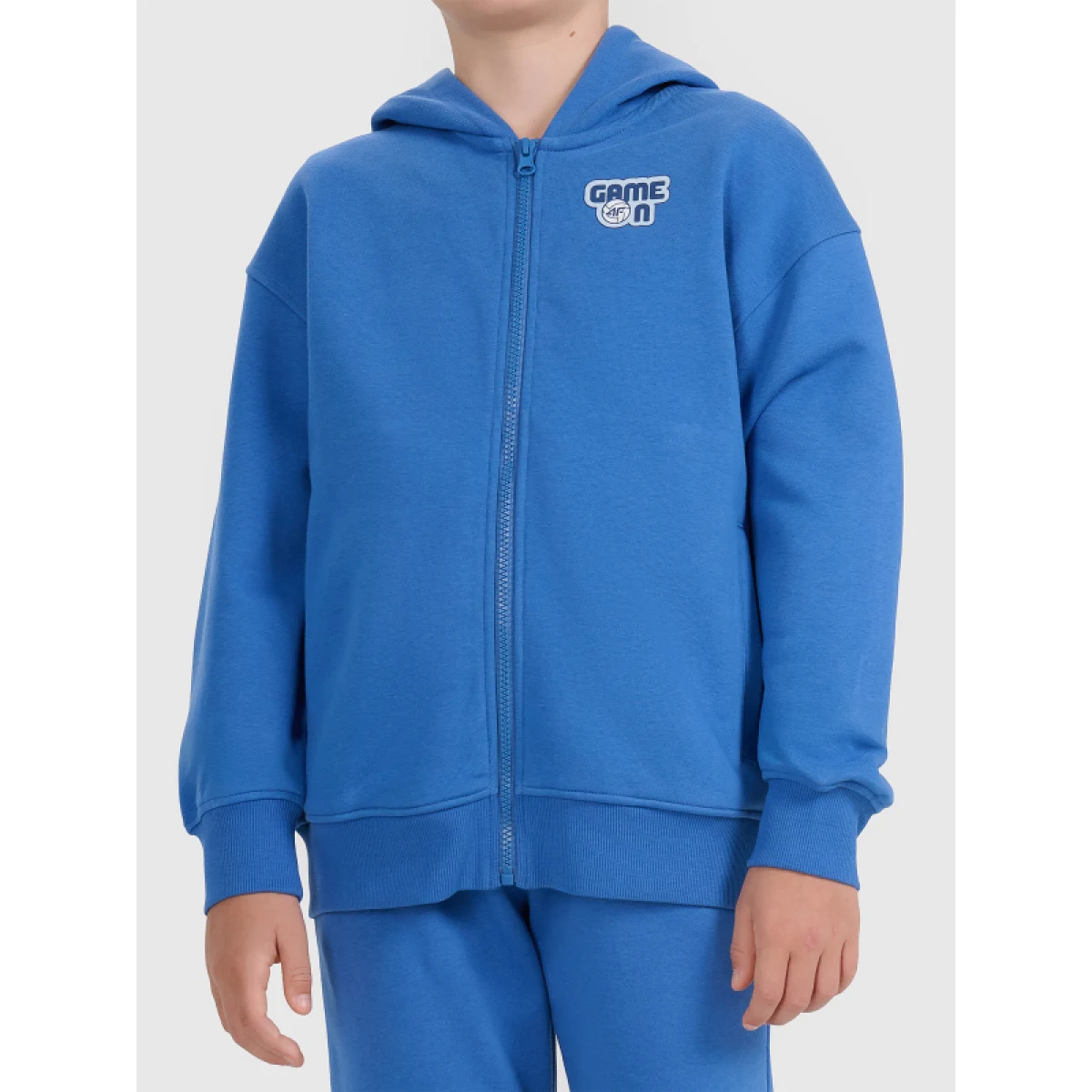 Chlapčenská mikina so zipsom 4F JUNIOR SWEATSHIRT M2326-32S-DENIM · záber 2