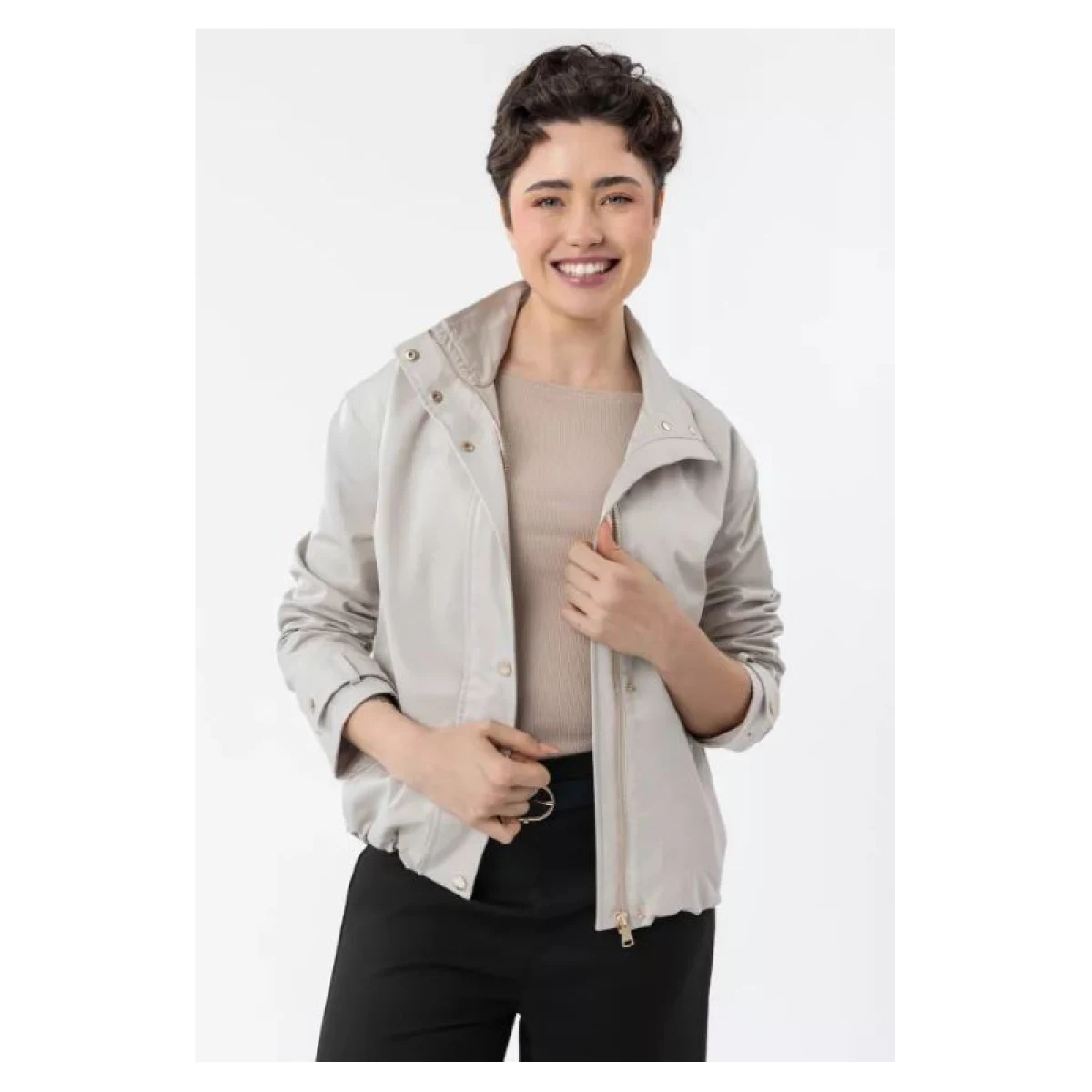 Dámska bunda VOLCANO J-MELBA-BEIGE · záber 3