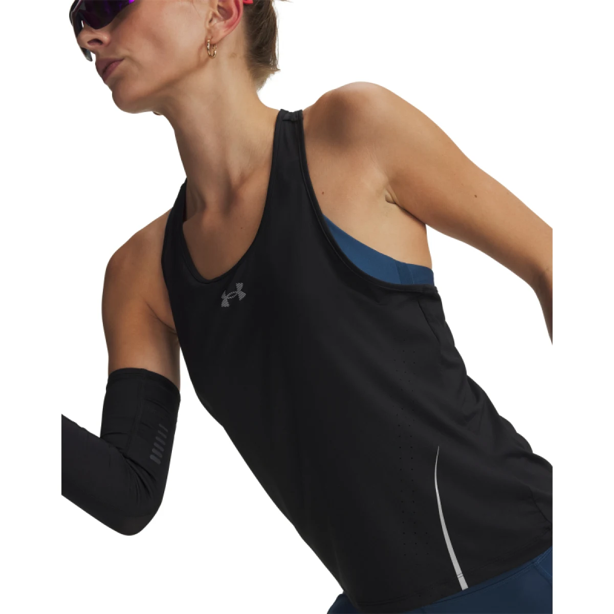 Dámske bežecké tielko UNDER ARMOUR UA Velociti Pro Tank-BLK · záber 2