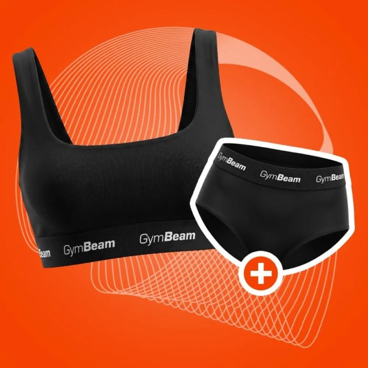Дамско горнище на бански Sporty Black - GymBeam - Размер: M | Тегло: 0,086 g · záber 1