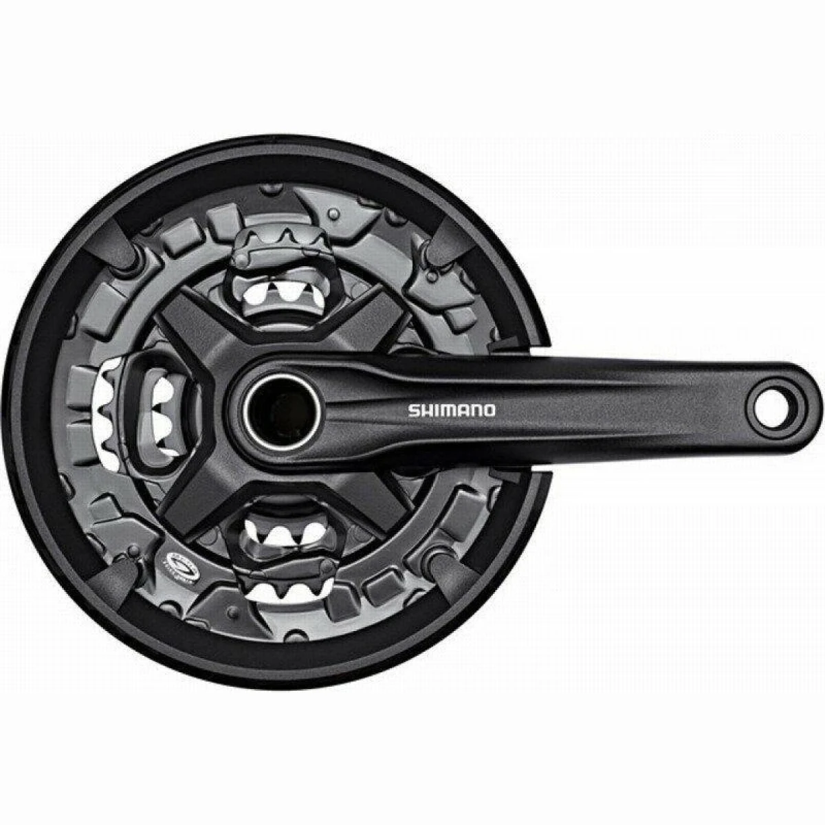 Shimano kliky FC-MT210-L, 175mm 40-30-22 zubů, černé, s krytem, 9 speed, v krabičce (VÝPRODEJ) · záber 1