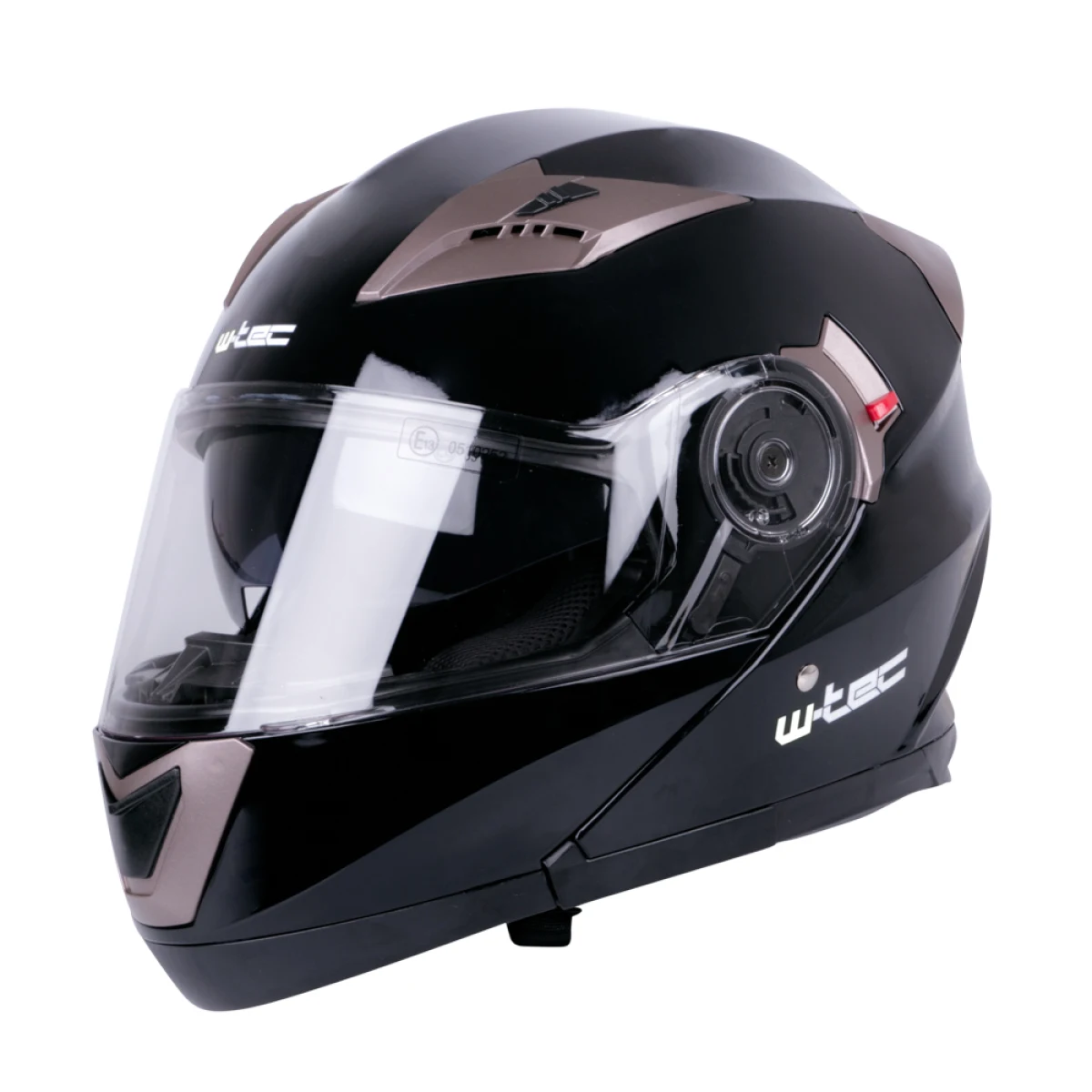 Výklopná moto prilba W-TEC Pezzon Farba čierna matná, · záber 2