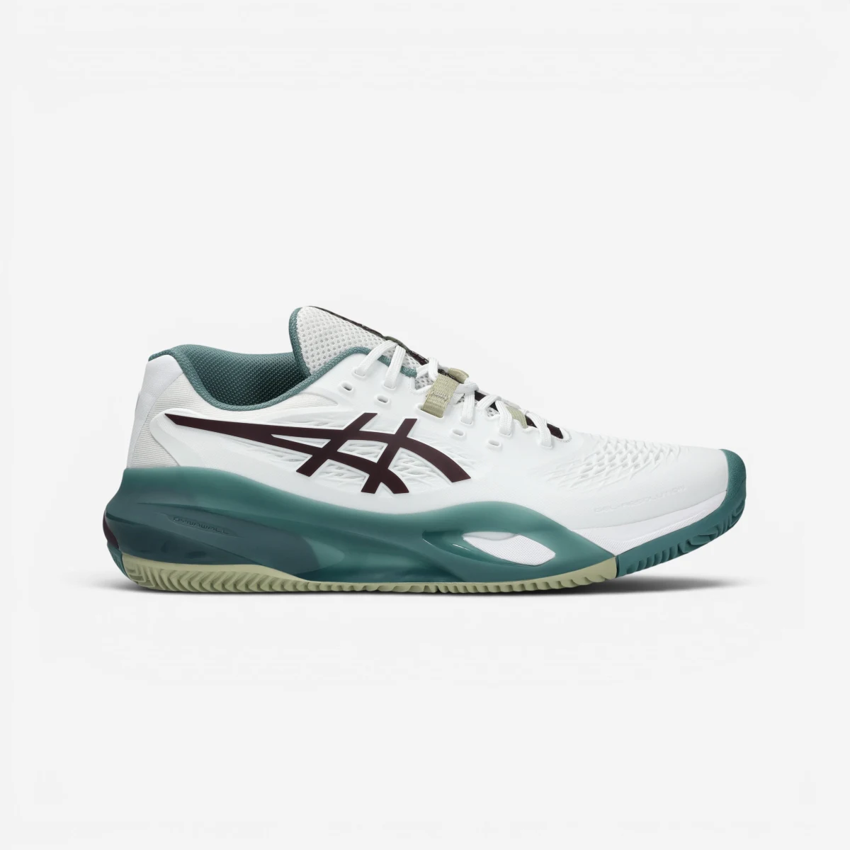ASICS ASICS Gel Resolution X pánska tenisová obuv na antuku bielo-zelená 40 · záber 2