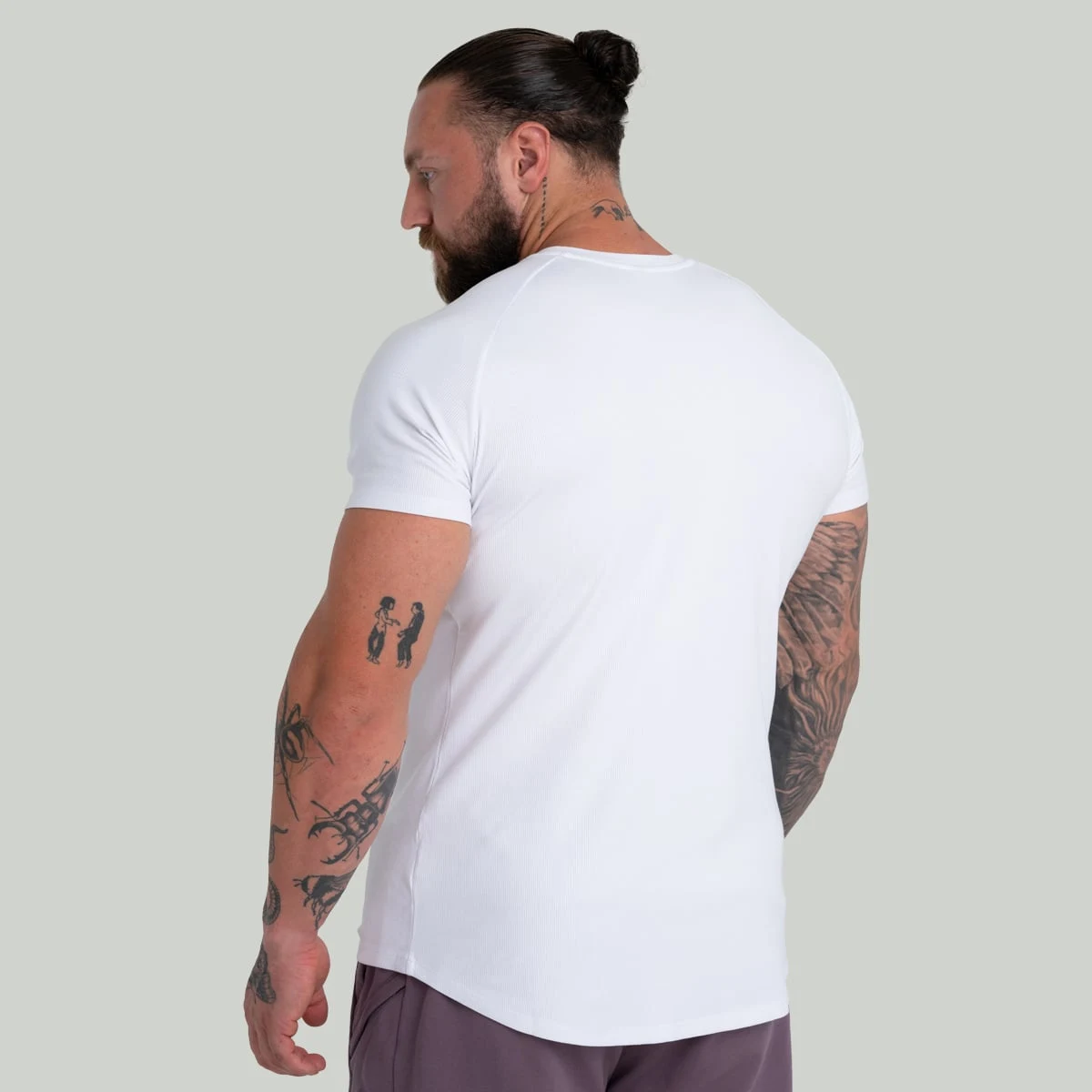 STRIX Ribbed Tee White - Velikost: L | Barva: Biela | Hmotnost: 0,3 kg | Balení: 65 · záber 3