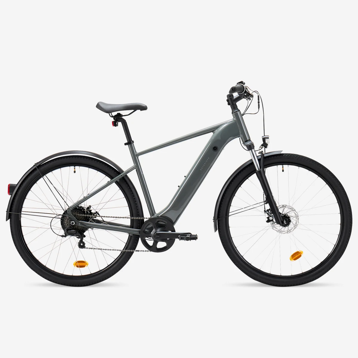 ROCKRIDER Trekingový elektrobicykel E-ACTV 100 vysoký rám antracitový L-XL · záber 1