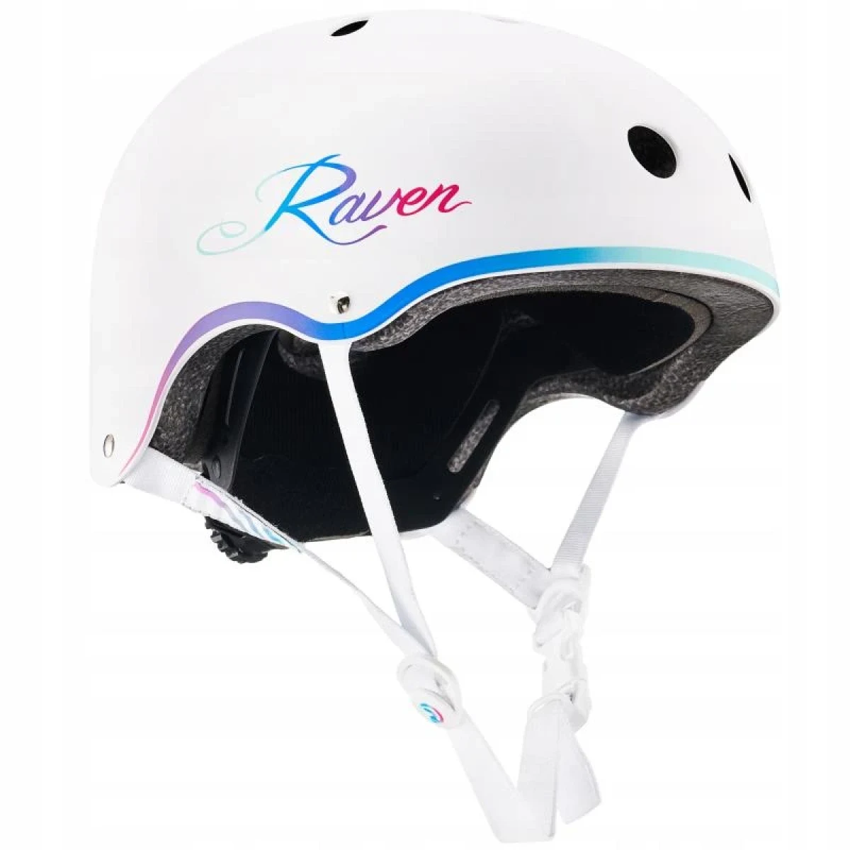 Raven Essto white/neo helma - Velikost: 48-52 | Barva: biela · záber 1