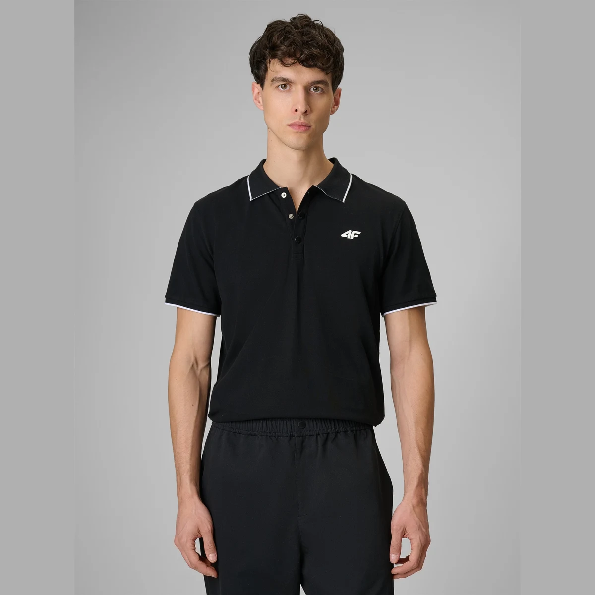 Pánské regular polo tričko - černá · záber 1