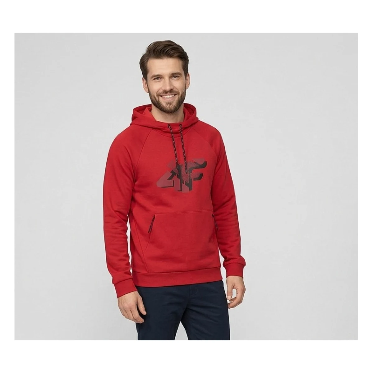 Pánska mikina s kapucňou 4F SWEATSHIRT M2241-62S-RED · záber 2