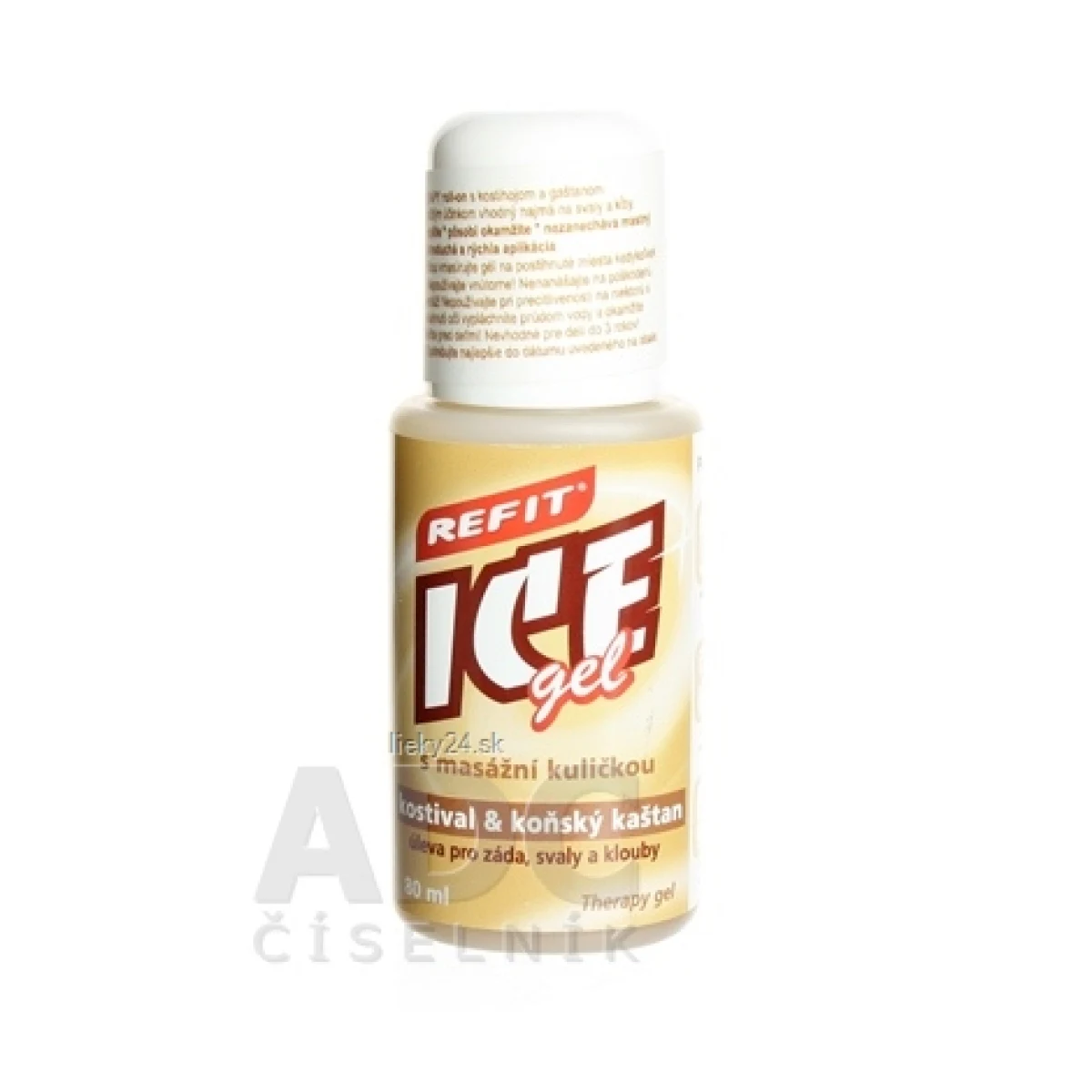 REFIT ICE GEL KOSTIHOJ A GAŠTAN roll-on 80ml - Objem: 80 ml · záber 2